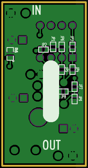 PCB layout, back side